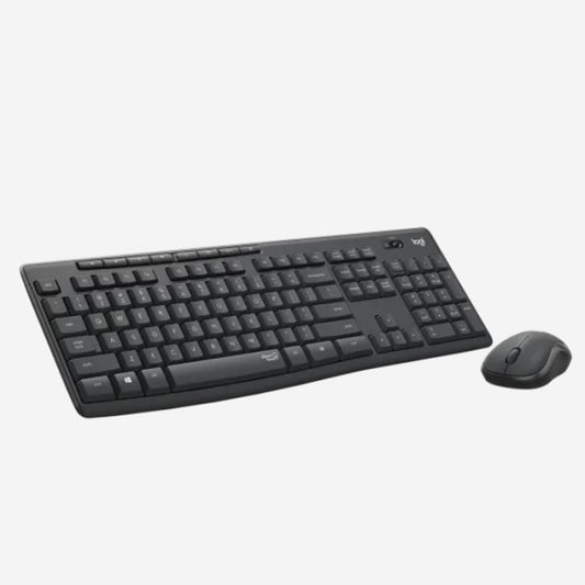 KIT TECLADO Y MOUSE LOGITECH INALAMBRICO MK295 SILENCIOSO NEGRO
