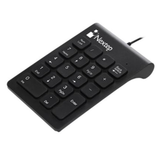 Teclado numerico Nextep NE-417 alambrico negro USB 18 teclas