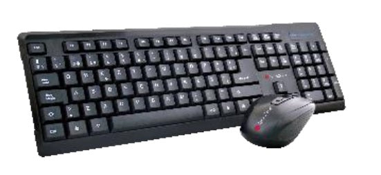 Kit Teclado y Mouse Techzone Trim Inalambrico en color Negro Compatible con Windows y MacOS DPI 1600 4xBotones