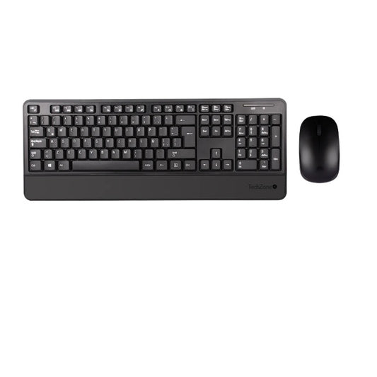 KIT Teclado y Mouse Proof inalambrico estandar 105 teclas negro