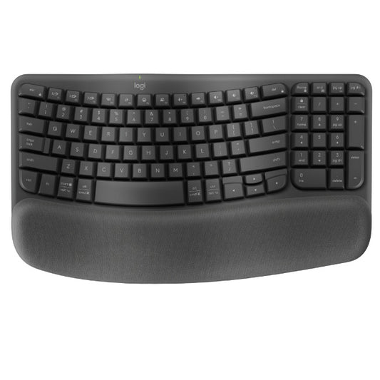 Teclado Logitech Wave Keys Negro Inalambrico Bluetooth Teclas Easy-Switch Compatible con Windows y MacOs 2xBateria AAA