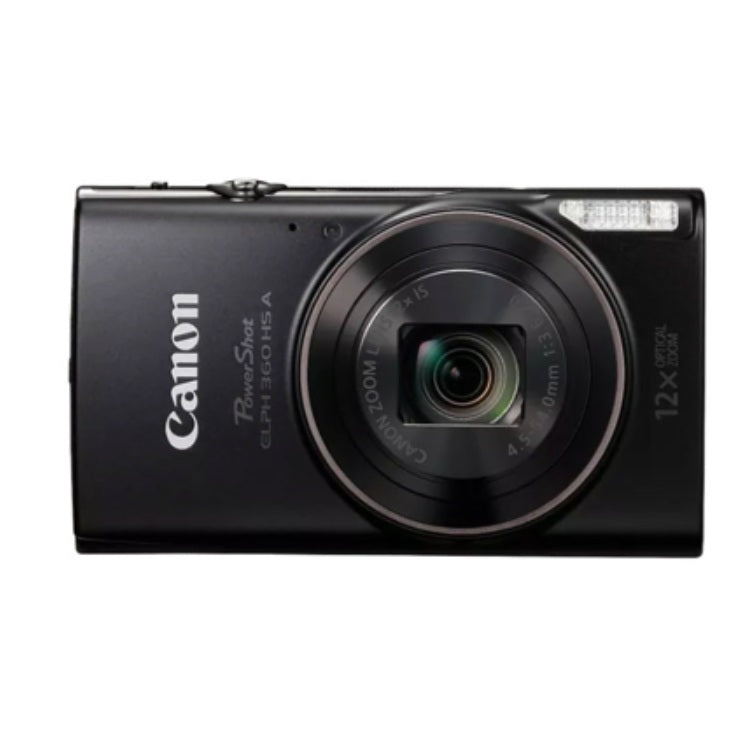 Camara digital Canon Powershot ELPH 360HS Negro zoom optico de 12x 20MP WiFi NFC