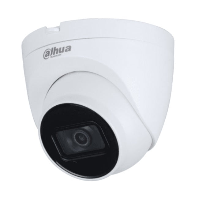 Camara Dahua DH-HAC-HDW1200TQP-A domo 2 mpx lente 2.8mm 102 gds IR 40 m microfono integrado metal y policarbonato IP67