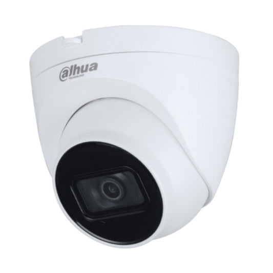 Camara Dahua DH-HAC-HDW1200TQP-A domo 2 mpx lente 2.8mm 102 gds IR 40 m microfono integrado metal y policarbonato IP67