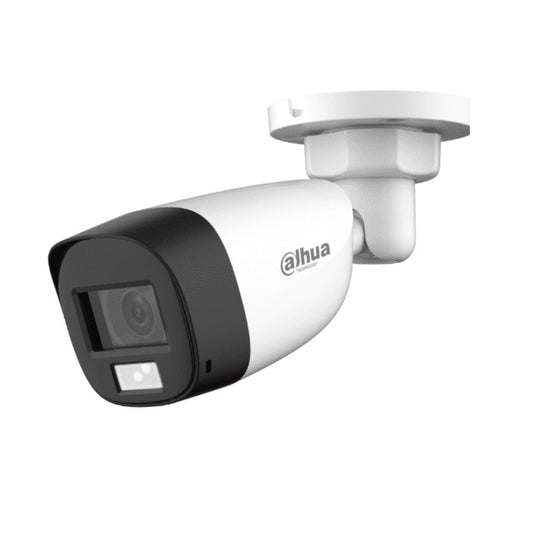 Camara Dahua DH-HAC-HFW1500CLN-IL-A bullet 5 mpx iluminacion dual inteligente + fullcolor lente 2.8 mm 106 gds Ir de 20 m microfono integrado IP67