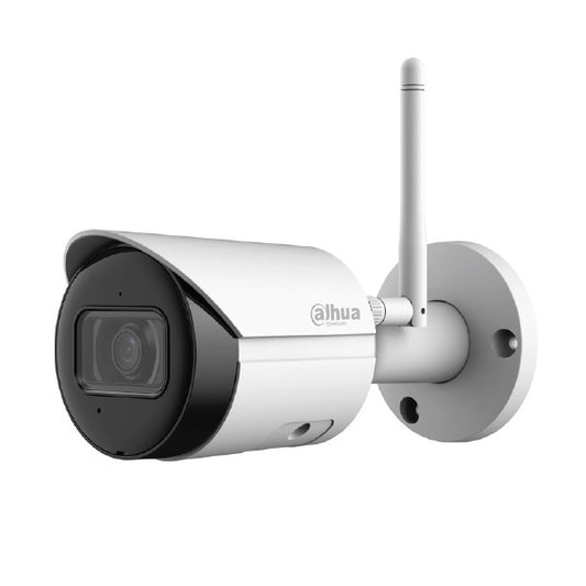 Camara Dahua DH-IPC-HFW1430DS-SAW IP bullet WIFI 4 mpx lente 2.8 mm IR 30 m metalica microfono 90 gds apertura h.265 IP67