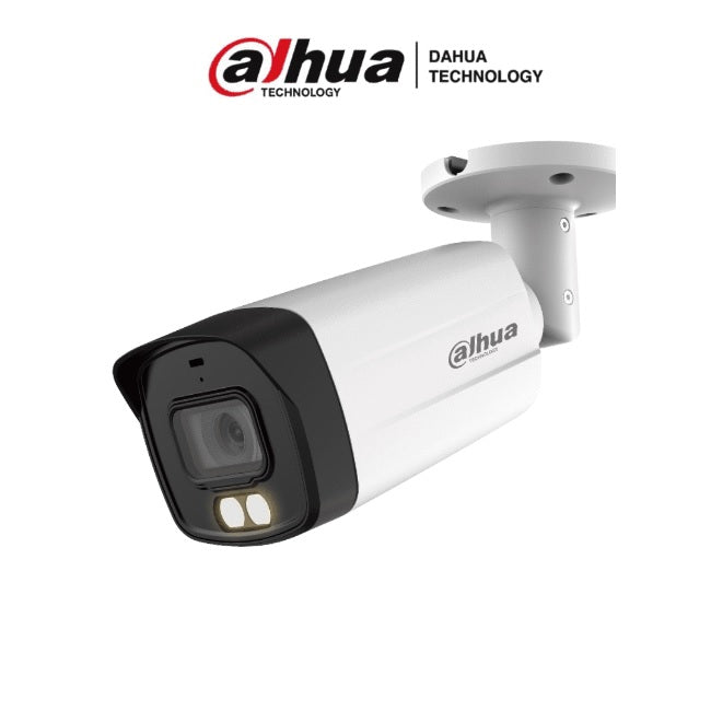 Camara Dahua HAC-HFW1509TMN-IL-A bullet 5 mpx lente 2.8 mm dual inteligente y full color 40 m metalica 111gds de apertura con microfono