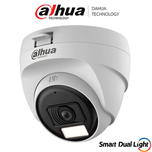 Camara Dahua DH-HAC-T1A51N-U-IL-A domo 5 mpx Serie Cooper lente 2.8 mm 106 gds IR 25 m uso interior Plastico
