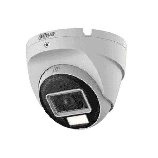 Camara Dahua DH-HAC-T2A21N-U-IL-A domo 2 mpx lente 2.8 mm 100 gds IR 30 m Microfono Incorporado metalica