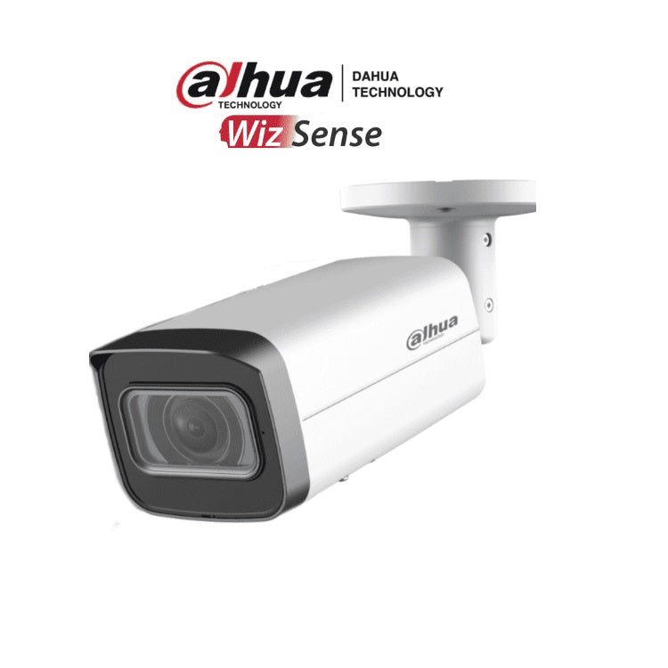 Camara Dahua DH-IPC-HFW2441T-ZS IP bullet 4 mpx lente Motorizado 2.7 a 13.5mm Ir de 60mts WizSense SMD Plus/ Protección Perimetral/ Ranura para MicroSD