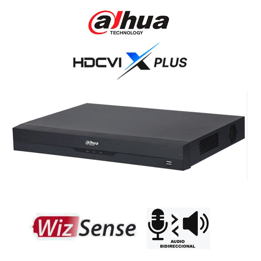 Dvr Dahua DH-XVR4232AN-I/T De 32 Canales de 1080P Lite WizSense/ HDCVI X PLUS/ Audio Bidireccional/ H.265+/ Codificación IA/ 2 Bahías de DD