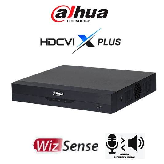 DVR Dahua DH-XVR5116HE-I3/T 16 canales 5mpx lite con WizSense/ Audio Bidireccional/ Soporta 16 Canales HDCVI o Hasta 24 Canales IP/ Reconocimiento Facia