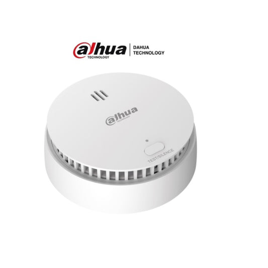 DAHUA DHI-HY-SA21A-W2 - DETECTOR DE HUMO INALAMBRICO/ SENSOR FOTOELECTRICO DE DOBLE CAMARA/ SIRENA INTERNA DE 85dB/ FUNCION DE