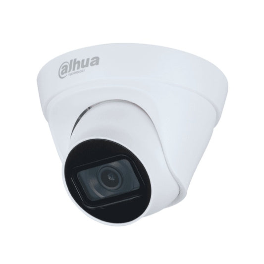 Camara Dahua DH-IPC-HDW1230T1P-A-0280B-S6 IP domo 2 mpx lente 2.8 mm IR 30 m metalica 102 gds ranura microsd wisense PoE IP67
