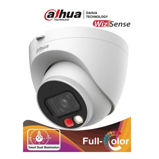 Camara Dahua DH-IPC-HDW2249T-S-IL IP Domo 2 mpx lente 2.8 mm Ir 30mts Con Iluminador Dual Inteligente+Full Color/ WizSense Audio Integrado Ranura MicroSD