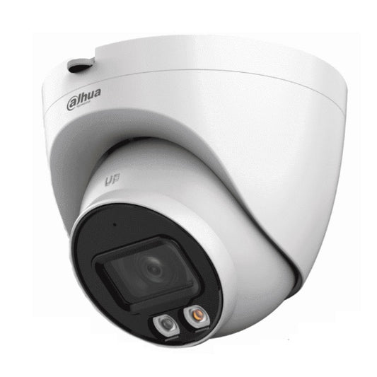 Camara Dahua DH-IPC-HDW2449T-S-IL IP domo 4 mpx lente 2.8 mm IR 30 m metalica 95 gds con micrófono ranura microsd wisenet PoE