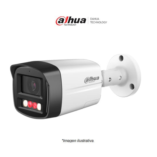 Camara Dahua IPC-HFW2549TL-S-PV IP Bullet de 5 Mpx 2.8 MM Ir 30 mts con Iluminador Dual y Disuasion Activa/ Sirena y Estrobo/ 111 Grados de Apertura/ WizSense/