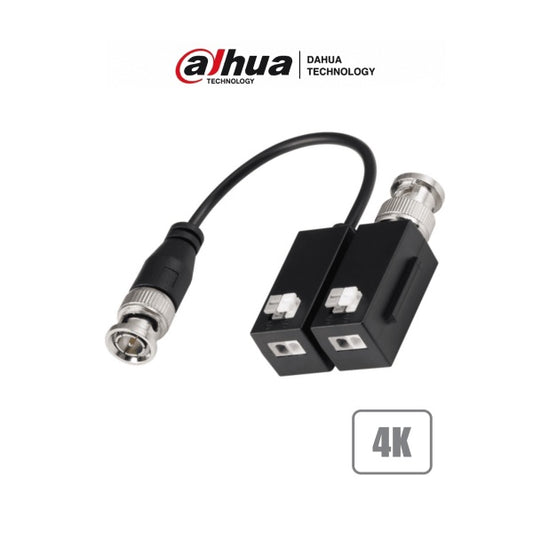 Transceptores Dahua DH-PFM800B-4K pasivos 4 k resolucion de hasta 8 mp distancia hasta 200 m