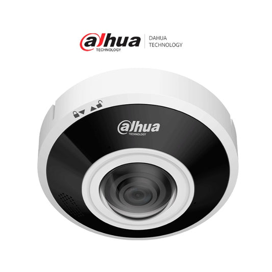 Camara DAHUA DH-IPC-EBW5641P-AS IP Fisheye/ 6MP/WizMind/ WDR/Heatmap/E&S Alarma y Audio/ Ranura para tarjeta Micro SD de hasta 1 TB/ Audio bidireccional/ PoE