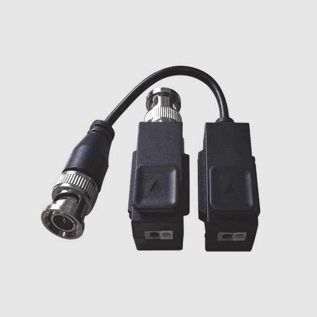 Kit de Transceptor Hikvision (Balluns) TURBOHD con Boton Push / Hasta 8 MP (4K) / 100% Cobre / Soporta HD-TVI / AHD / CVI / CVBS / Audio por Coaxitron / Datos
