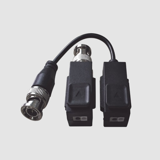 Kit de Transceptor Hikvision (Balluns) TURBOHD con Boton Push / Hasta 8 MP (4K) / 100% Cobre / Soporta HD-TVI / AHD / CVI / CVBS / Audio por Coaxitron / Datos