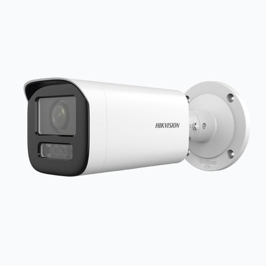 Camara Hikvision DS-2CD3641G2-LIZS Ip bala 4 mpx lente Motorizado 2.7 a 13.5mm Dual Light (50 mts IR + 50 mts Luz Blanca) / Exterior IP67 / WDR 120 dB / PoE /