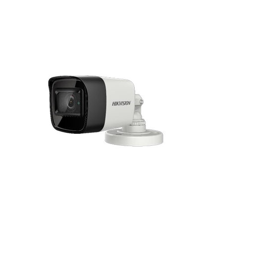 Cámara Hikvision Bullet TurboHD 4K/ 8 MPX Lente 2.8mm IR 30 Mts Metálica y Policarbonato DS-2CE16U0T-ITF Gran Angular 102°