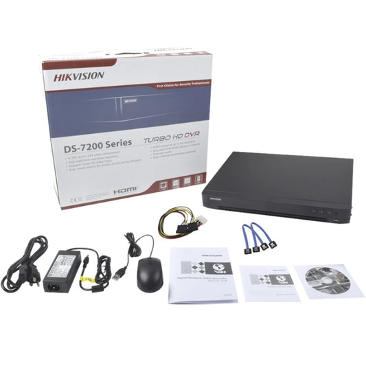 Dvr Hikvision 32 Canales TurboHD + 8 Canales IP / 5 Megapixel Lite - 3K Lite / Acusense / Reconocimiento Facial / Audio por Coaxitron / 2 Bahías de Disco Duro /