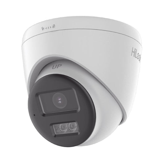 Camara Hilook THC-T227-LTS Domo turboHD 2 mpx lente 2.8mm Ir 40mts Audio Bidireccional + Dual Light + ColorVu Exterior IP67 / Metal / dWDR