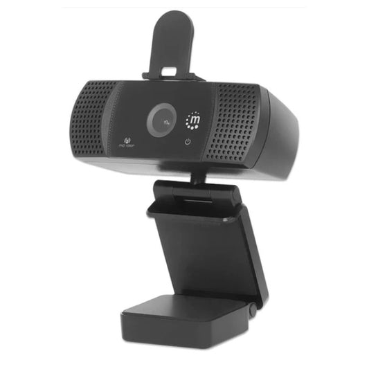 Camara Webcam Manhattan USB A Full HD 1080p con rotacion 360 30fps