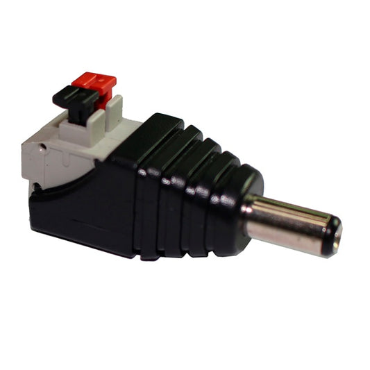 Adaptadores Saxxon PSUBR16H bolsa de 10 adaptadores macho tipo jack polarizado de 12 Vcc