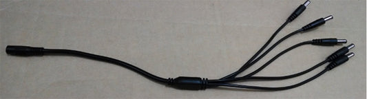 SAXXON PSUWB08 - DIVISOR DE ENERGIA TIPO PULPO 5 CONECTORES MACHO 2.1MM 1 CONECTOR HEMBRA