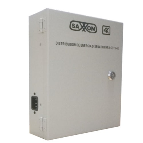 SAXXON PSU1220D16H- FUENTE DE PODER DE 11 A 15 VCD/ 20 AMPERES/ DISTRIBUIDOR PARA 16 CAMARAS/ IDEAL PARA CAMARAS 4K/ 4MP/