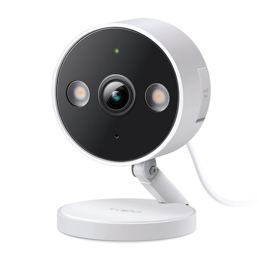Cámara vigilancia Wi-Fi TP-Link Tapo C120 2K QHD 4MP interior/exterior IP66 base magnética IR LED 940nm audio 2-vías Full-Color Night
