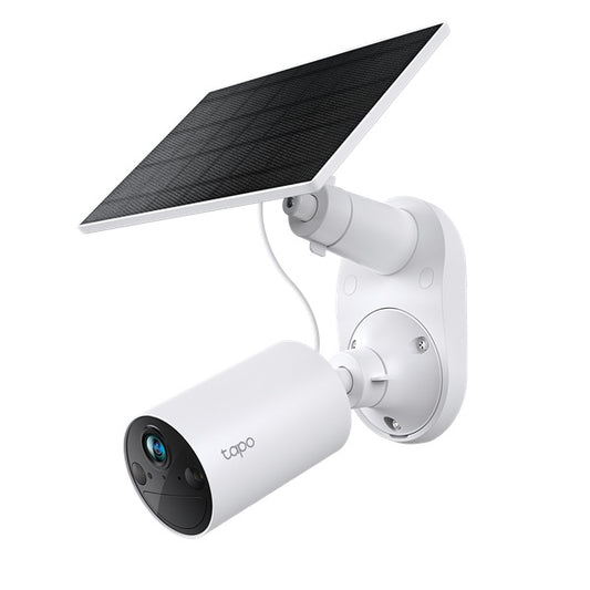 Cámara vigilancia Wi-Fi TP-Link Tapo C410 KIT con panel solar Tapo A201 (USB Tipo C) cámara 2K 3MP IP65 exterior con batería recargable 10000 mAh visión nocturna a color