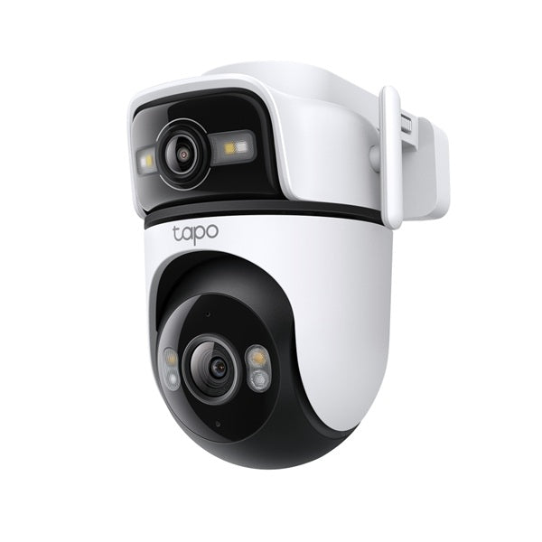 Cámara vigilancia Wi-Fi TP-Link Tapo C545D 2K 3MP doble lente pan/tilt 360 exterior IP66 puerto ethernet detección movimiento audio 2-vías visión Smart Night