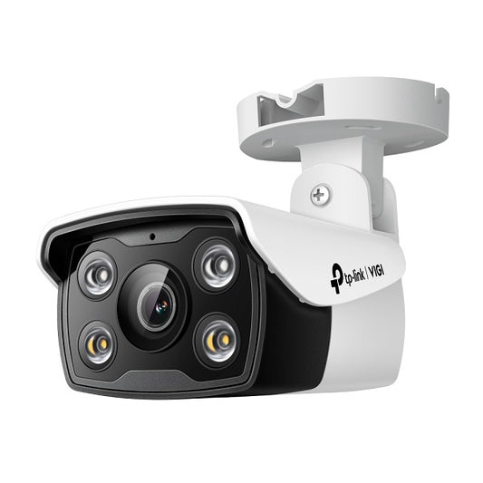 Cámara IP Bullet TP-Link VIGI C340 2.8mm 4MP Full Color exterior IP67 SmartVid visión nocturna H.265+ PoE ONVIF slot MicroSD 256GB