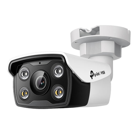 Cámara IP Bullet TP-Link VIGI C350 2.8mm 5MP Full Color exterior IP67 SmartVid visión nocturna H.265+ PoE ONVIF slot MicroSD 256GB