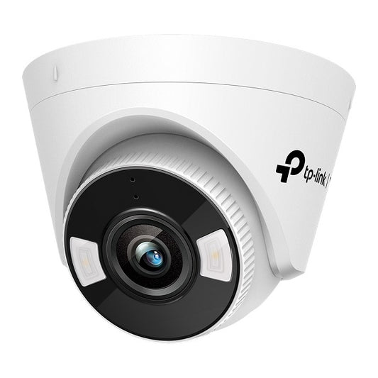 Cámara IP domo tipo turret TP-Link VIGI C450 2.8mm Full Color 5MP WDR Rea laudio 2-vías H.265 ONVIF POE/12V CC almacenamiento microSD