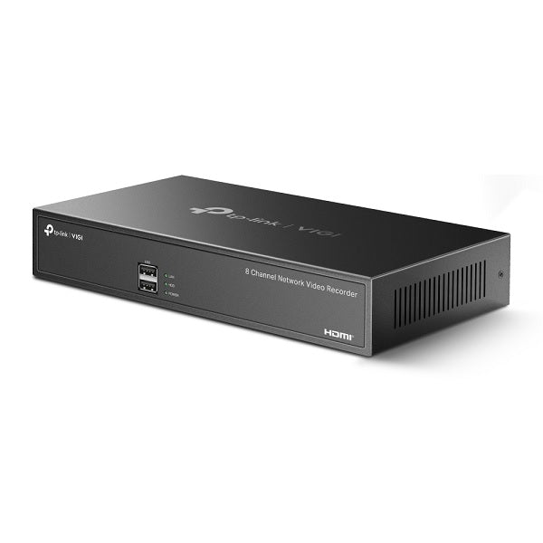 NVR TP-Link VIGI NVR1008H de 8 canales H.265+ ONVIF 1x SATA 10TB salida video HDMI 4K capacidad decodificación 16MP
