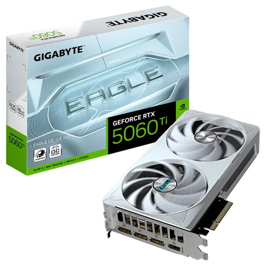 Tarjeta de Video GIGABYTE GeForce RTX 5060 Ti EAGLE OC ICE 8G GDDR7 GV-N506TEAGLEOC ICE-8GD.TECH